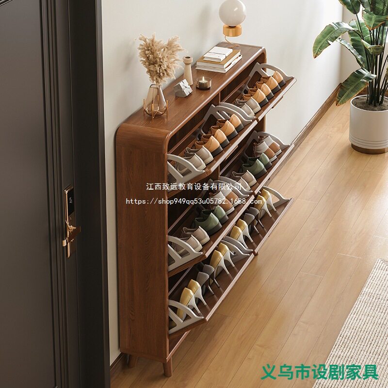 翻斗鞋柜家用门口入户玄关柜板材收纳省空间小户型简易鞋架子