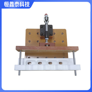 治E18 CNC加工红电木手动工装 多位快速夹保压夹具 气动保压测试架