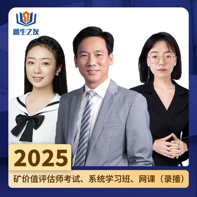 2025师生之友矿业权评估师考试系统学习班网课录播