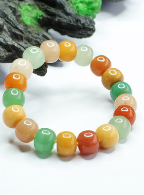 天然东陵玉手串多宝老型珠手链珠宝新中式民族风饰品情侣闺蜜礼物