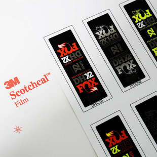 新款FOX DHX2后胆贴纸速降山地车后避震减震改色定U制防水DH X2