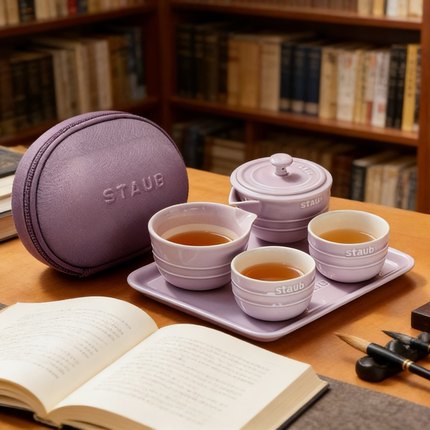 staub珐宝包包壶茶具家庭旅行套装便携式包旅游喝茶露营功夫泡茶