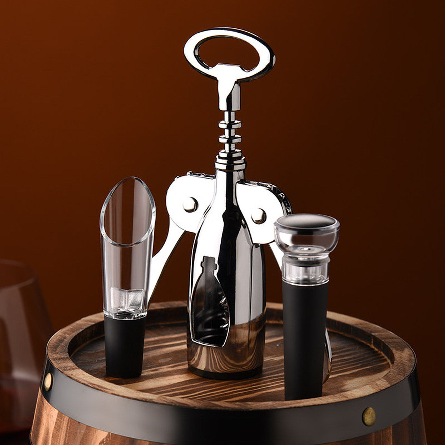 红酒专用开瓶器多功能高档倒酒器葡萄酒香槟启瓶酒塞套装啤酒起子