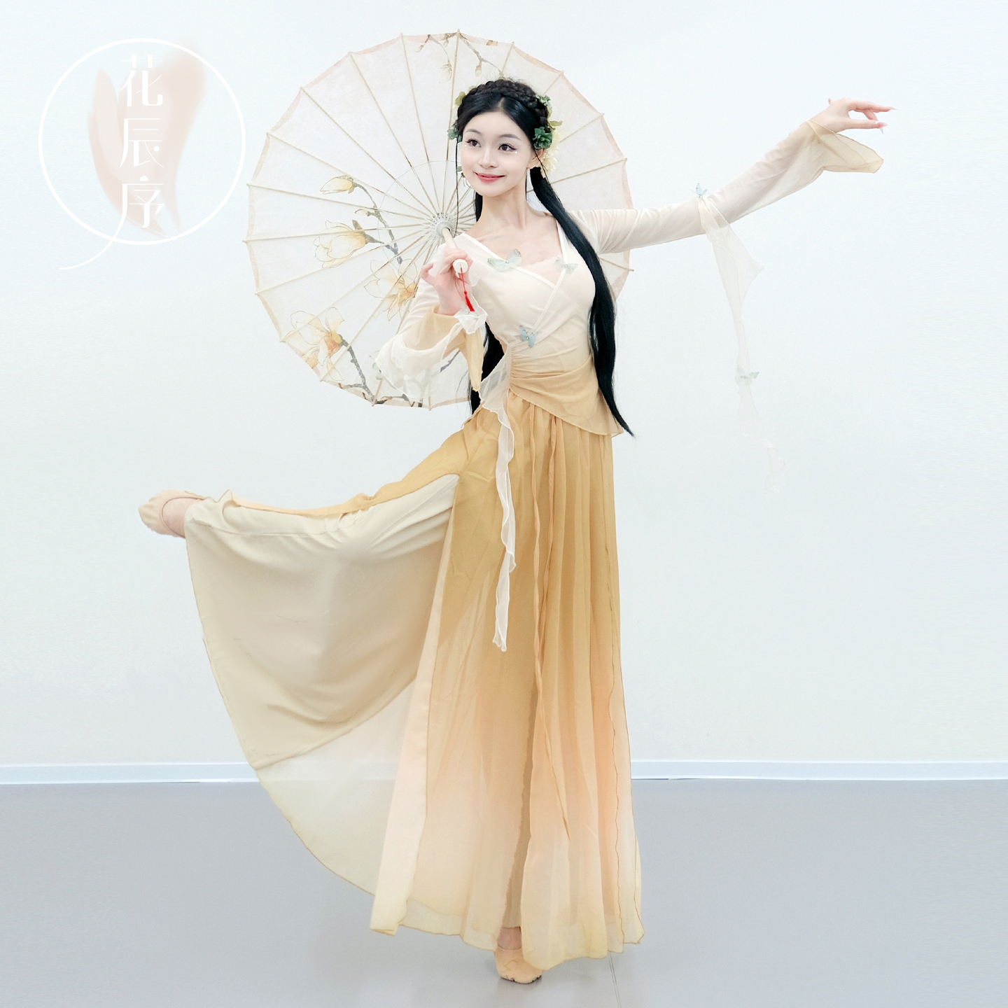 花辰序渐变仙气飘逸纱衣身韵服