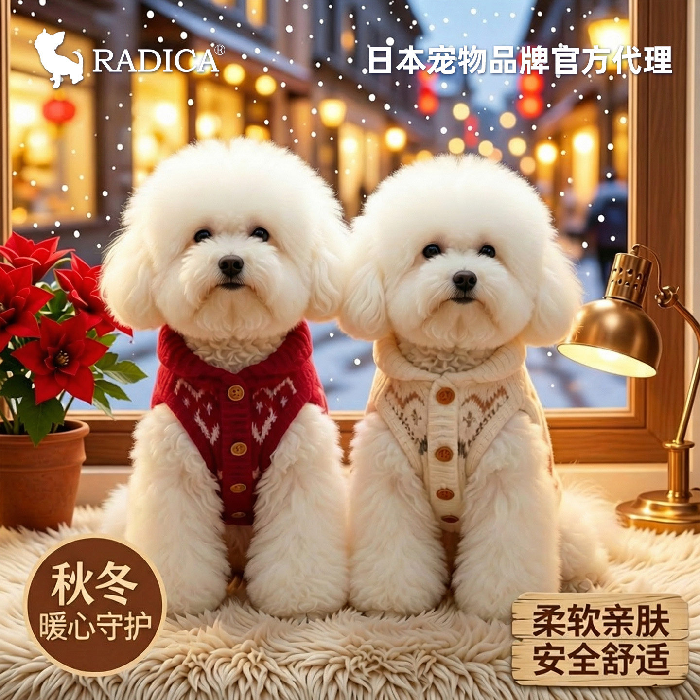 Radica猫狗保暖针织衫外套