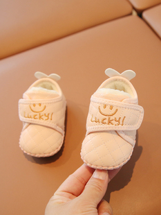 婴儿鞋 1一岁男女宝宝软底3婴幼儿棉鞋 冬季 6到12个月秋冬学步鞋