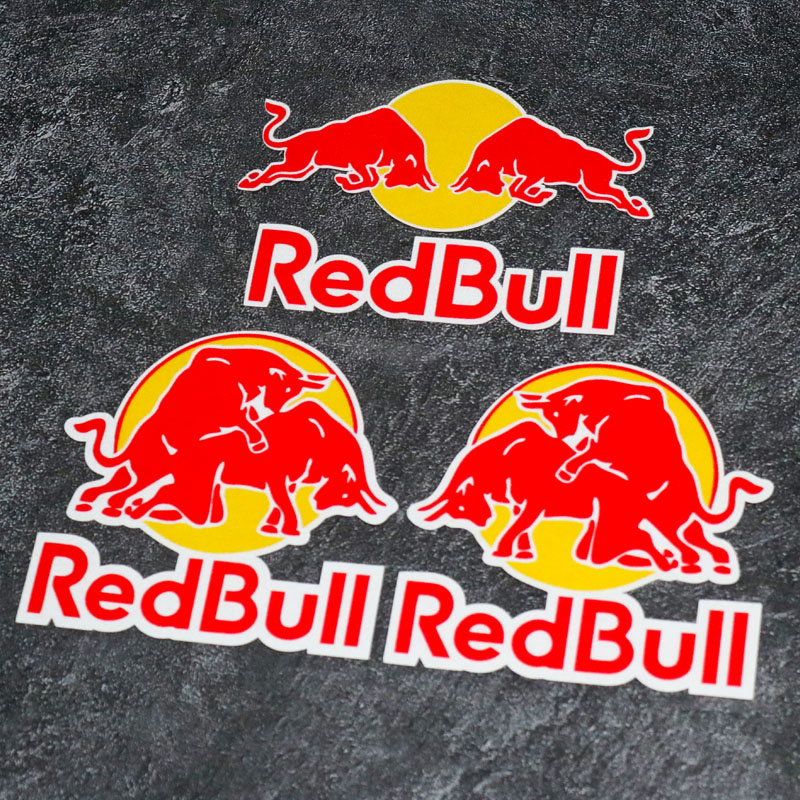 赞助商logo系列车贴红牛Redbull反光贴汽车电动摩托车改装车贴纸
