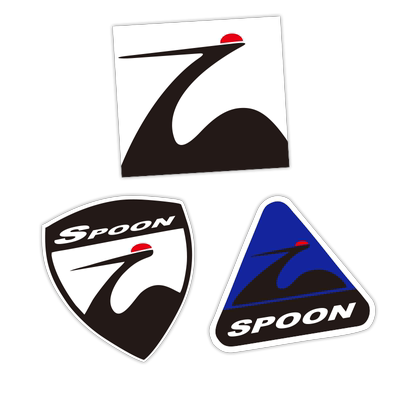 适用于本田改装SPOON贴纸新飞度思域雅阁侧车窗车身装饰标志车贴