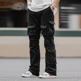 裤 OOTC 复古多口袋机能风工装 重磅美式 潮流拉链小众直筒男女 秋季