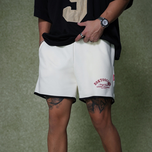 运动休闲短裤 夏季 新款 OOTC 男装 复古拼接短裤 休闲裤 街头潮流 美式