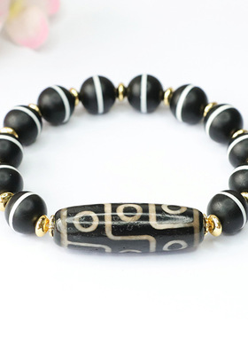 九眼天珠玛瑙手串藏式民族风手链复古男女款手环饰品时尚个性礼物