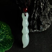 天然缅甸A货翡翠毛笔吊坠珠宝玉石男女民族风文昌笔考试升学礼物