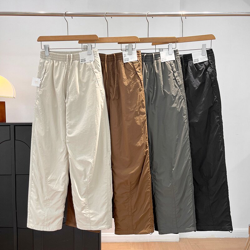 日单U+秋冬女装松紧腰系带加绒保暖工装休闲裤直筒束脚裤长裤子,女装/女士精品,休闲裤,淘宝优惠券,粉丝福利购,淘宝优惠卷