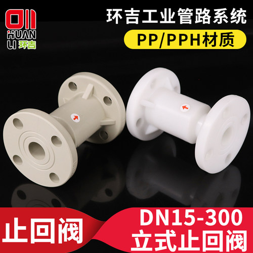 pp/frpp/pph法兰立式止回阀化工管道升降式止逆阀防腐塑料单向阀
