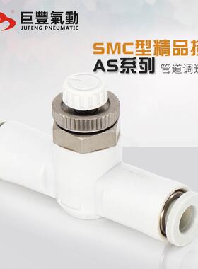 气动管道节流阀LSA/AS1001F/2001/2051-04/06/08/10气管接头调节
