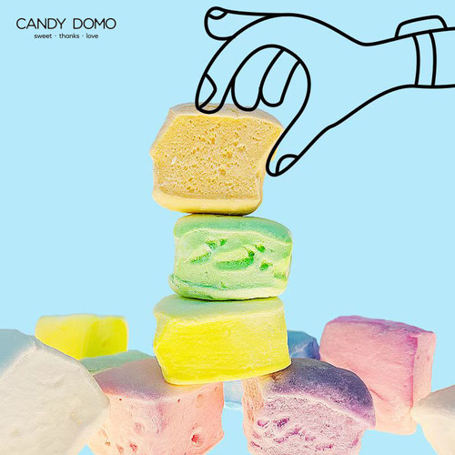 CANDYDOMO棉花糖礼盒水果味糖果