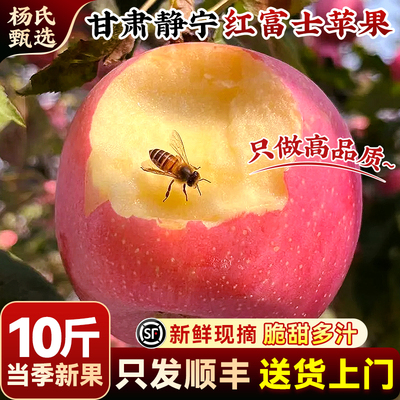 【脆甜多汁】顺丰正宗甘肃静宁红富士苹果冰糖心当季现摘新鲜包邮