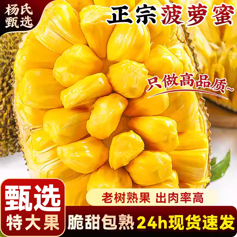 正宗越南进口菠萝蜜一整个10斤新鲜水果干苞湿熟大树包邮甜脆