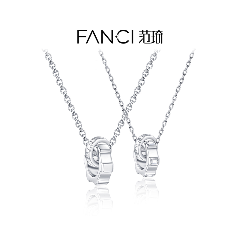范琦925银朝夕情侣项链轻奢小众