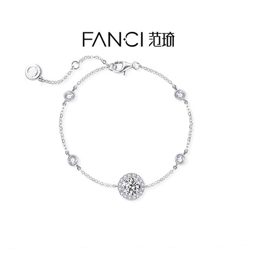 fanci范琦手链女925银简约生辰石