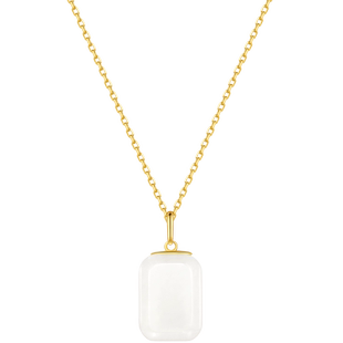 Fanci范琦×宫主 平安无事牌和田玉吊坠生日礼物项链送女友