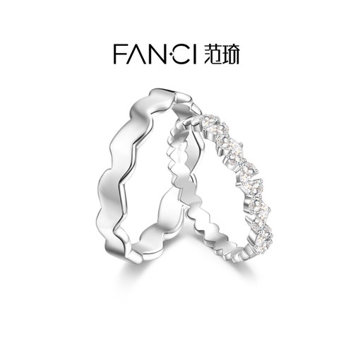 Fanci范琦情侣银戒原创设计戒指