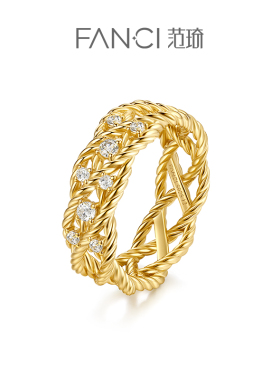 Fanci范琦女925银原创高级戒指