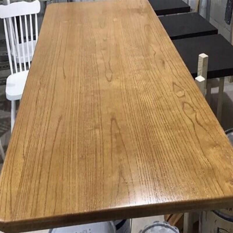 实木定制办公会议火锅办公桌桌松木餐桌原木桌面榆木老大班台大板