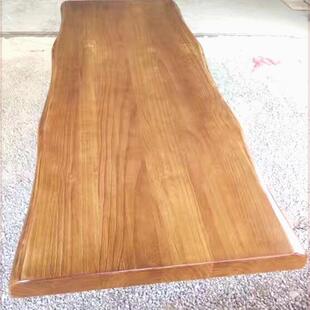 定做实木板台面板定制吧台板桌面板厚木板订做电脑桌办公桌榆木板