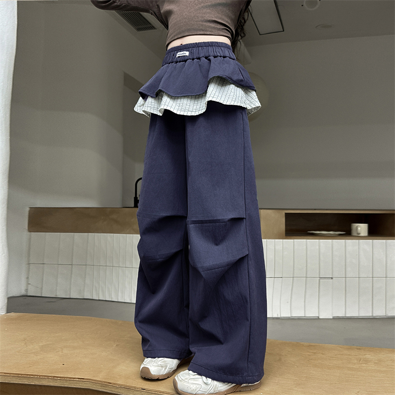 阔腿裤女儿童潮装韩系新品秋季潮款痞帅透气酷炫潮服街头精致时尚