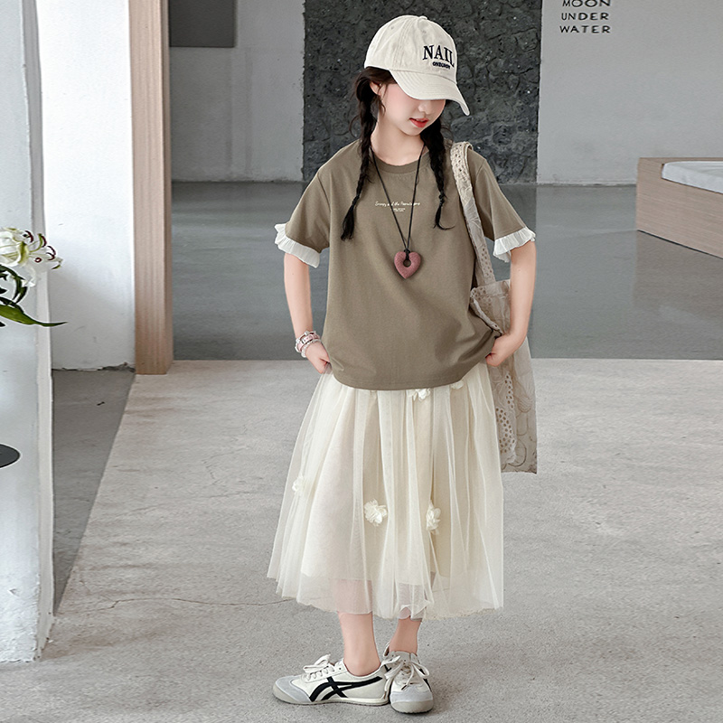 女童洋气套装裙夏女生衣服时尚搭配服装休闲精致夏天韩版夏季潮宝