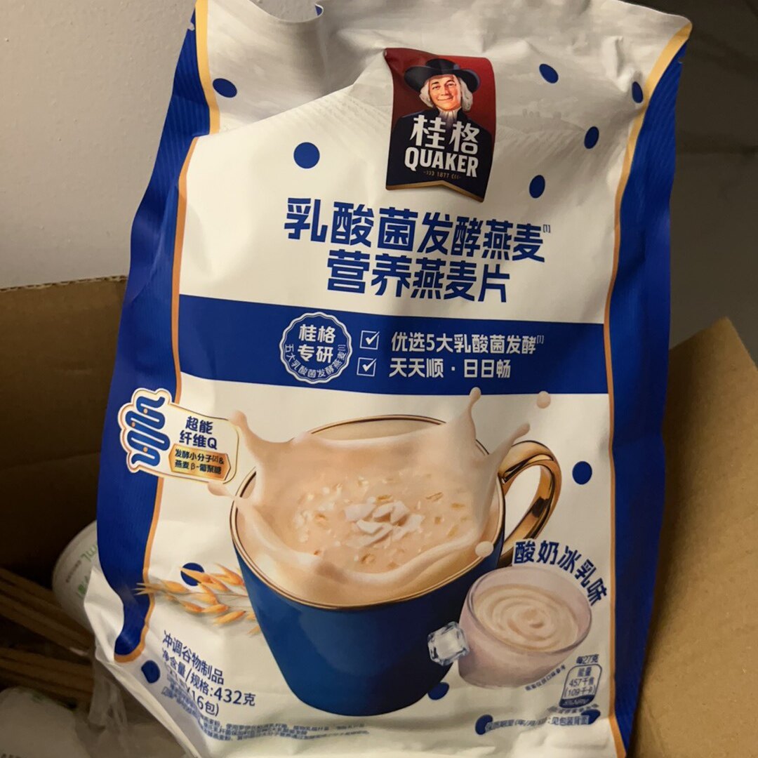 乳酸菌发酵营养燕麦片432g/袋独立包装酸奶冰乳酒酿热奶冷热速食