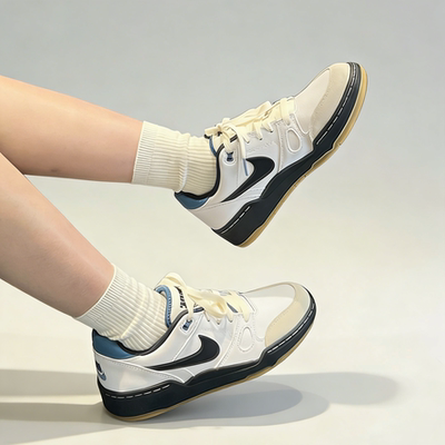 Nike Full Force Low 白黑 潮流减震耐磨低帮板鞋 男款FB1362-101