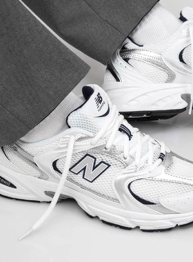 New Balance NB 530 织物合成革耐磨 低帮跑步鞋 男女同款MR530SG