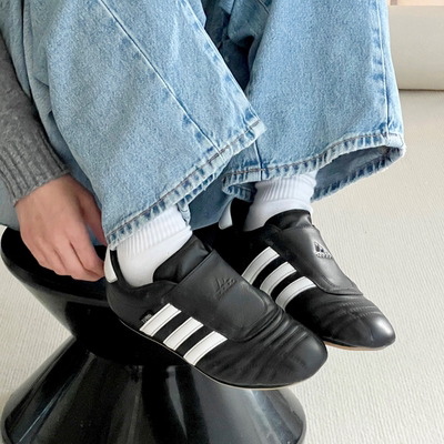 Adidas阿迪达斯 originals Taekwondo 黑色 防滑 低帮 训练鞋