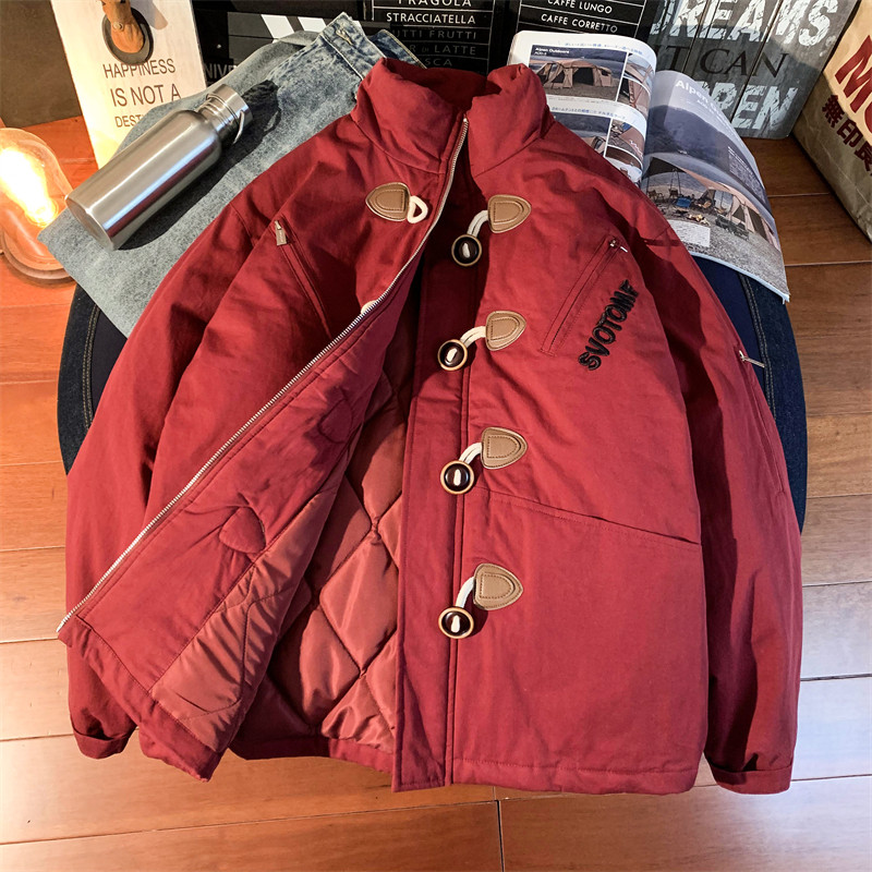 1005-2-LMF057-P128冬季港风男士加厚保暖个性立领棉服上衣,男装棉衣,星座1005-2
