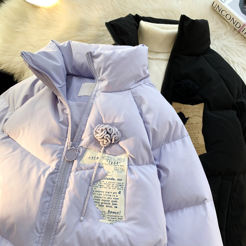 1005-2-LMF031-P135冬季加厚学生情侣棉服ins设计立领保暖棉衣,男装棉衣,星座1005-2
