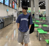 1005-2-T9112-P35夏季韩版港风男士宽松圆领休闲上衣短袖T恤，男装T恤，星座1005-2