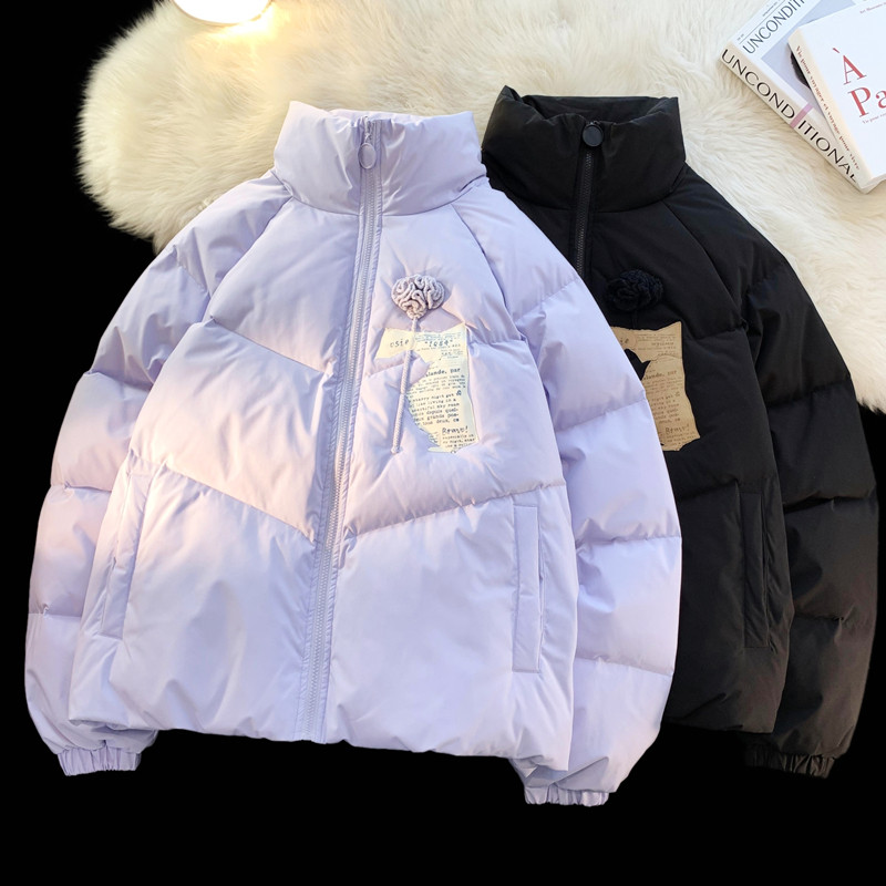 1005-2-LMF031-P135冬季加厚学生情侣棉服ins设计立领保暖棉衣,男装棉衣,星座1005-2