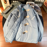 1005-2-LMF057-P128冬季港风男士加厚保暖个性立领棉服上衣，男装棉衣，星座1005-2