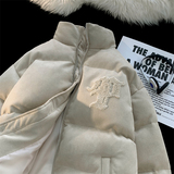 1005-2-LMF1105-P128现货冬季港风男士宽松情侣保暖加厚棉衣棉服，男装棉衣，星座1005-2