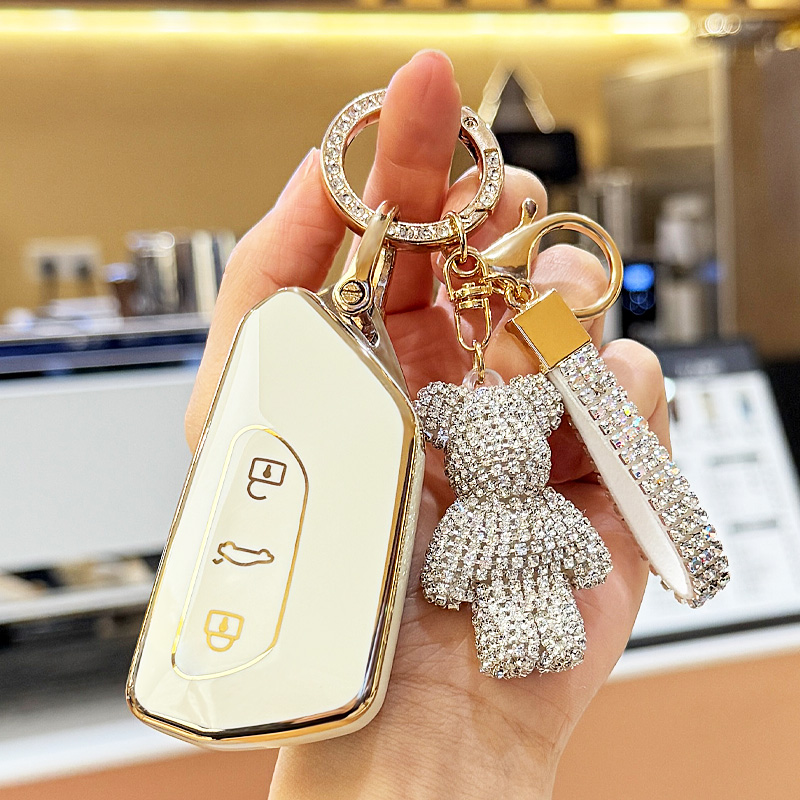 大众id3钥匙套高级感id4 crozz专用id6x电动车id7保护外壳扣男女