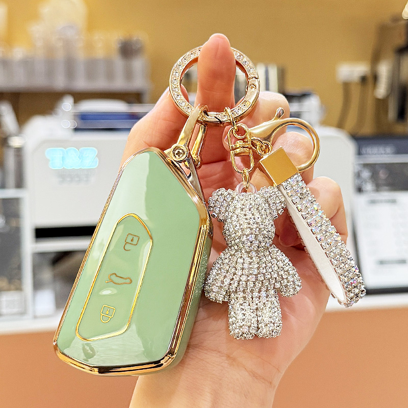 2025款大众ID3 id4 CROZZ新ID6X钥匙套电动车包壳扣高级小熊男女