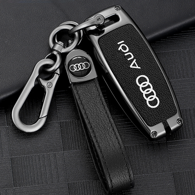 奥迪钥匙套【高档金属真皮】
