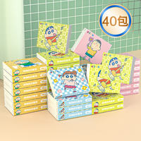 Crayon Shin-chan creative printed tissue paper small packs, napkins, facial tissues, colorful cartoon patterns, cute and portable student sets thumbnail 3