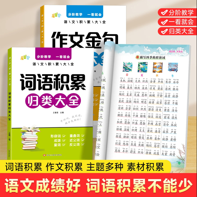 【作文必备】小学生词语积累作文金句归类大全作文素材写作方法技巧