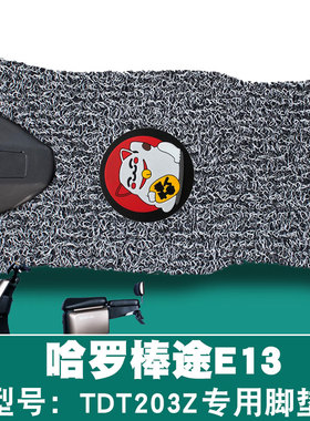 适用哈啰棒途E13电动车踏板垫电瓶车改装防水防滑丝圈脚垫TDT203Z