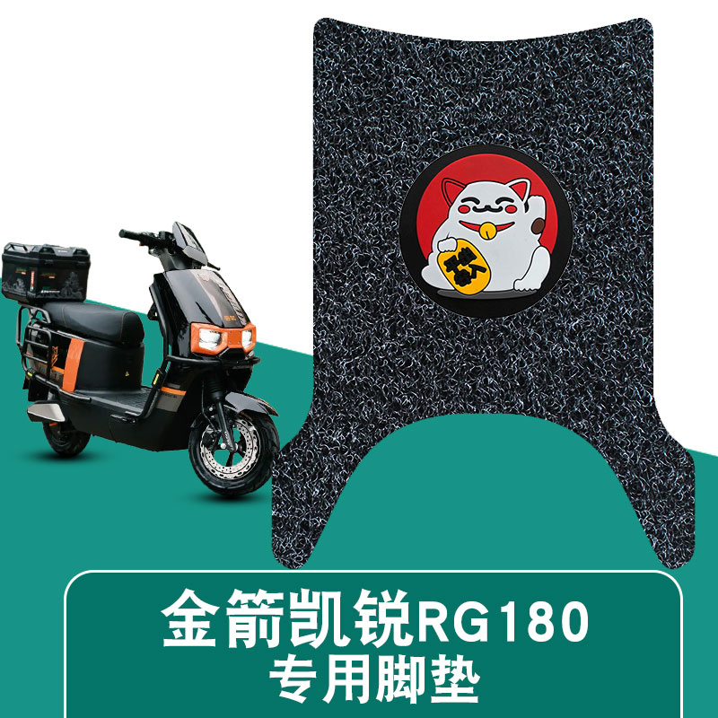 适用于金箭凯锐RG180电动车丝圈脚垫凯锐rg180脚踏板踩垫TDT6010Z