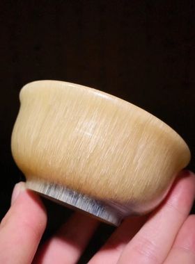 天然披毛xi酒杯古玩收藏老物件摆件养生文玩古玩把件文玩摆件收藏