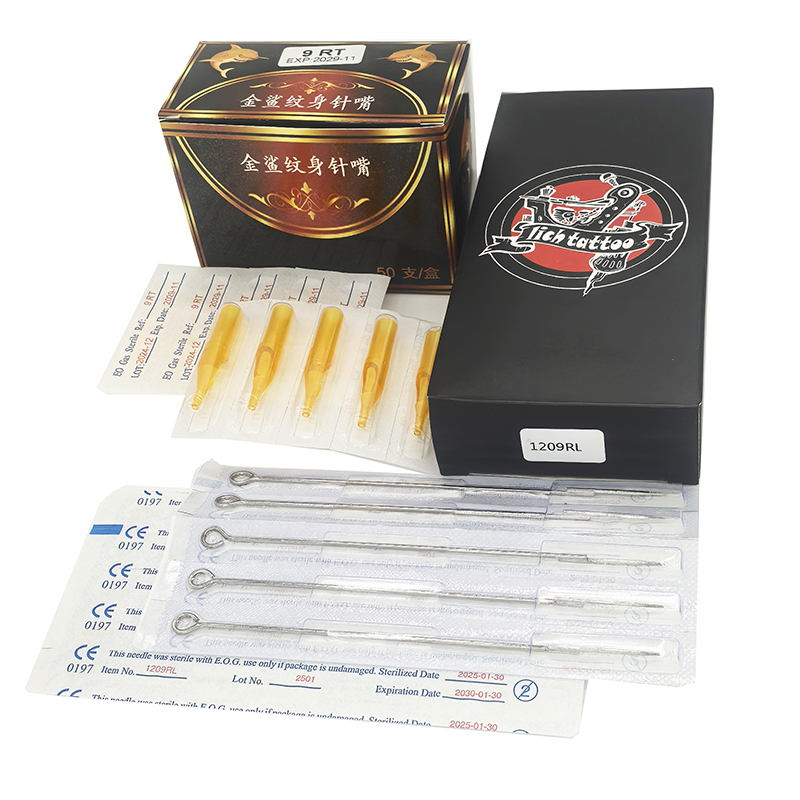 精品LICH品牌纹身长针+金鲨针嘴